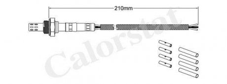 Лямбда-зонд (3 конт.) DEMIO (DW) 1.3 16V 98-03, DEMIO (DW) 1.3 i 16V 98-00 Vernet LS030079 (фото 1)