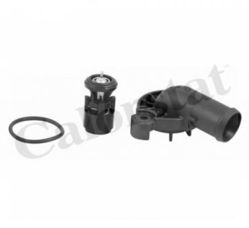 Термостат + фланец Audi A2,Seat,Skoda Fabia I,Felicia,Octavia I,II,Caddy II,III,Golf III,IV,V,VI,Po Vernet THK62742087J