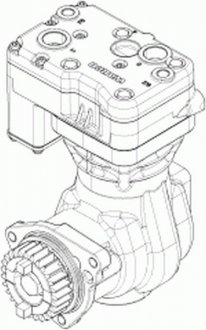 Компресор, пневматична система Wabco 9121160000