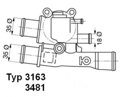 Термостат WAHLER 348188D