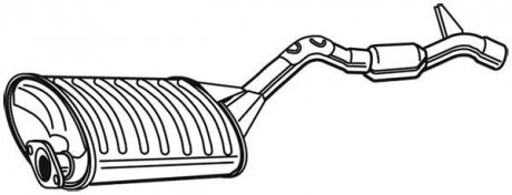 Глушник вихлопних газів (кінцевий) WALKER 22495