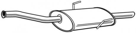 Глушник системи випуску (середній) WALKER 22551