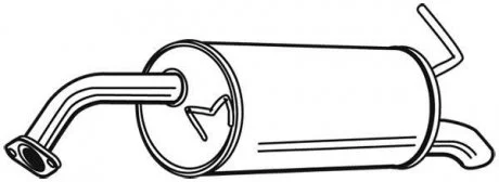 Глушник вихлопних газів (кінцевий) WALKER 22826