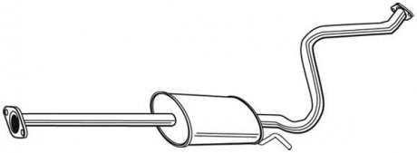 Глушник системи випуску (середній) WALKER 23042