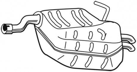 Глушник вихлопних газів (кінцевий) WALKER 23343