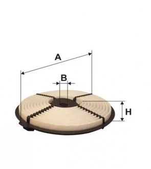 Фільтр повітряний WIX FILTERS WA6047