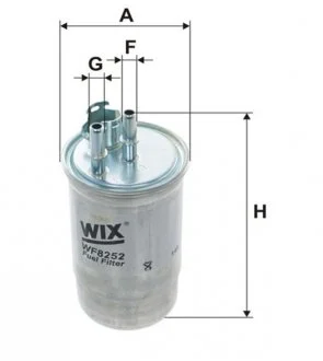 Фото фільтр палива WIX FILTERS WF8252 Фільтр палива WIX FILTERS WF8252