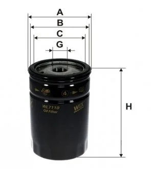 Фото фільтр масляний WIX FILTERS WL7110 Фільтр масляний WIX FILTERS WL7110