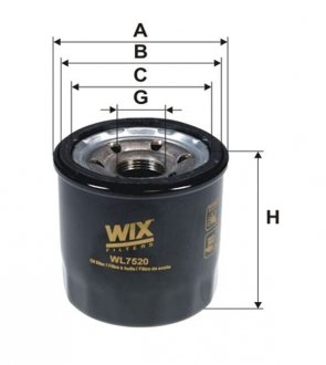 Фильтр масляный WIX FILTERS WL7520