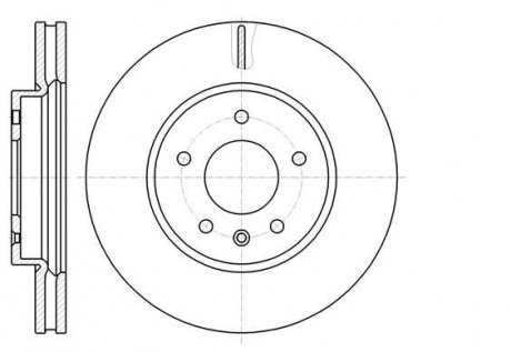 Диск тормозной перед. (Remsa) (кратно 2 шт.) Chevrolet Captiva, Opel Antar WOKING D6118310