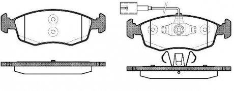 Колодки тормозные дисковые передние Fiat 500 0.9 07-,Fiat 500 c 0.9 09-,Fiat Gra WOKING P072352 (фото 1)