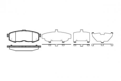 Колодки тормозные дисковые задние MAZDA MPV II (LW) 2.0 DI (02-06) WOKING P1060300