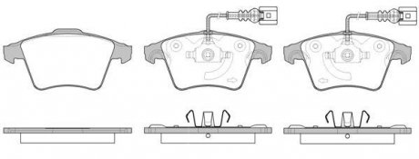 Колодки тормозные дисковые VAG Touareg 02>10 / Cayenne 07>10 / перед ATE ver. (P WOKING P1145322