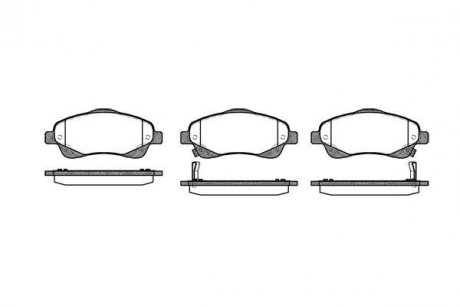 Гальмівні колодки перед. Toyota Avensis 00-08 (bosch) WOKING P11463.02