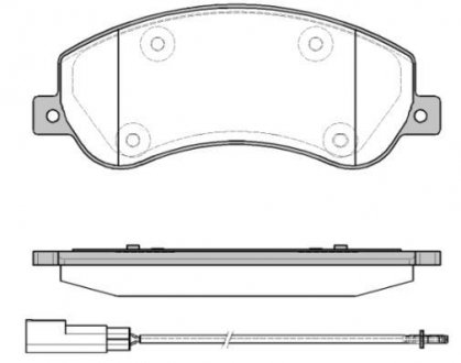 Колодки тормозные дисковые Ford Tranzit 06>14 / перед Bosch ver. (P13503.11) WOK WOKING P1350311