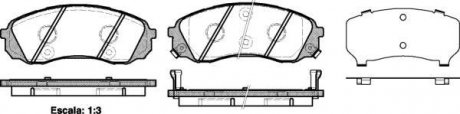 Колодки тормозные диск. перед. (Remsa) Hyundai H-1 08> / Carnival 06> WOKING P13913.02