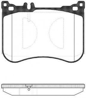 Колодки тормозные дисковые передние Mercedes-benz S-class 2.1 13-,Mercedes-benz WOKING P1434300