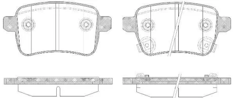 Колодки гальмівні WOKING P15503.12