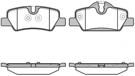 Колодки тормозные дисковые задние Mini Mini 1.2 13-,Mini Mini 1.5 13-,Mini Mini WOKING P1700300