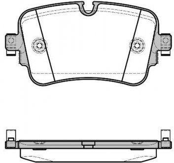 Колодки тормозные дисковые Audi Q7 15> / задн (P17683.08) WOKING P1768308