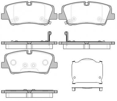 Колодки тормозные дисковые задние Hyundai H350 2.5 15- (P17873.00) WOKING P1787300 (фото 1)