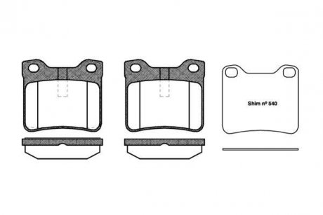 Тормозные колодки WOKING P221310