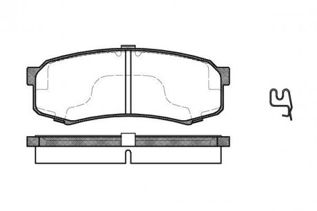 Гальмівні колодки зад. Toyota Land Cruiser 84- WOKING P513304