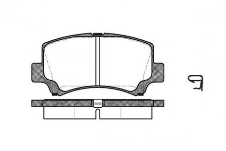 Колодки тормозные дисковые передние Chery A1 1.3 06-,Chery Jaggi 1.1 06-,Chery J WOKING P610302