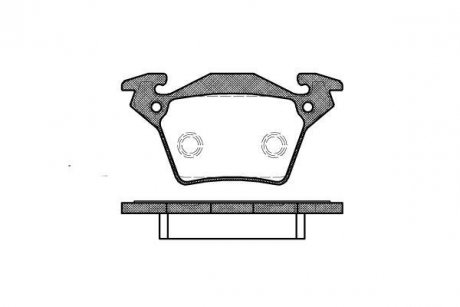 Колодки тормозные дисковые задние MB Vito (638) -03 (P6173.00) WOKING P617300