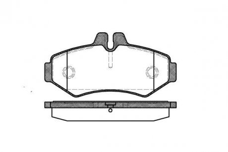 Гальмівні колодки зад. Sprinter 311-316 00-06 (Bosch) WOKING P633300