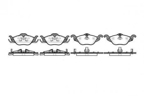 Гальмівні колодки перед. Astra 98-09 WOKING P7843.02