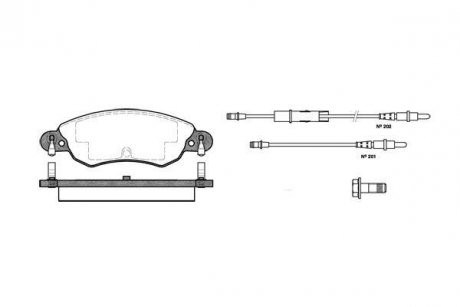 Тормозные колодки WOKING P929304