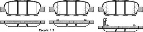 Колодки тормозные дисковые Nissan Qashqai X-trail 07> / Juke / Tiida / Murano I WOKING P976321 (фото 1)