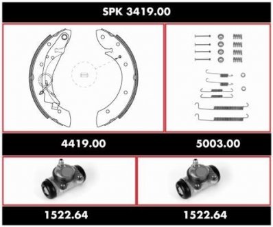 Колодки гальмівні барабанні WOKING SPK341900