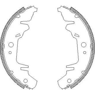 Гальмівні колодки (набір) WOKING Z4020.00