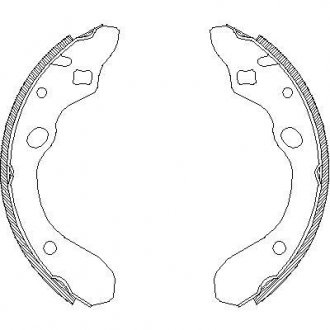 Гальмівні колодки (набір) WOKING Z4147.00