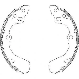 Колодки гальмівні бараб. задн. (Remsa) Suzuki Swift 05> (Z4386.00) WOKING Z438600