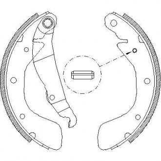 Колодки тормозные WOKING Z4398.00