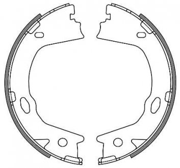 Колодки тормозные барабанные задние Hyundai Grandeur 2.2 03-,Hyundai Grandeur 3. WOKING Z465700