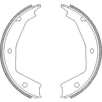 Колодки гальмівні барабанні WOKING Z470500 (фото 1)