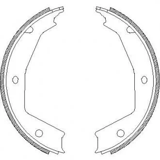 Колодки тормозные барабанные WOKING Z470500