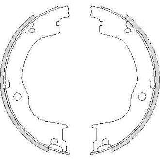 Колодки стояночного тормоза (Remsa) Chevrolet Captiva Antara WOKING Z4749.00