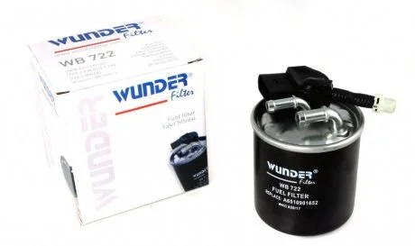 Фото фільтр паливний WUNDER WB 722 Фільтр паливний WUNDER WB 722
