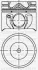 Поршень с кольцами і пальцем (размер отв. 86.01 / STD) FORD MODEO 2.0 TDCI (4цл.) (V185 Duratorq TDCI 125 PS, CD132 Duratorq TDCI 115…) YENMAK 31-03459-000 (фото 1)