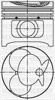 Поршень MB Sprinter 901-904 2.3D 95- (89.00mm/STD/L=74.65mm) YENMAK 3103617000