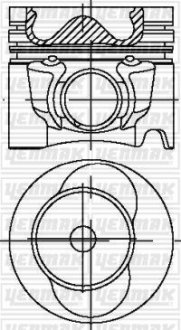 Поршень VW LT 28-35 II/28-46 2.5 TDI 99-06 (81.01mm/STD) YENMAK 3104338000 (фото 1)