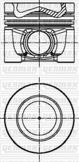 Поршень VW T5/T6 2.0TDI (81.01mm/STD) = 7150290000 YENMAK 3104341000 (фото 1)