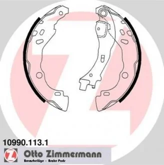 Тормозные колодки.) ZIMMERMANN 109901131