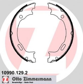 Гальмівні колодки ручного гальма ZIMMERMANN 109901292