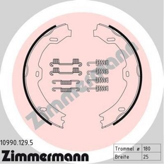 Гальмівні колодки ручного гальма ZIMMERMANN 109901295